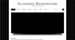Desktop Screenshot of klassiekhomeopaatamsterdam.nl